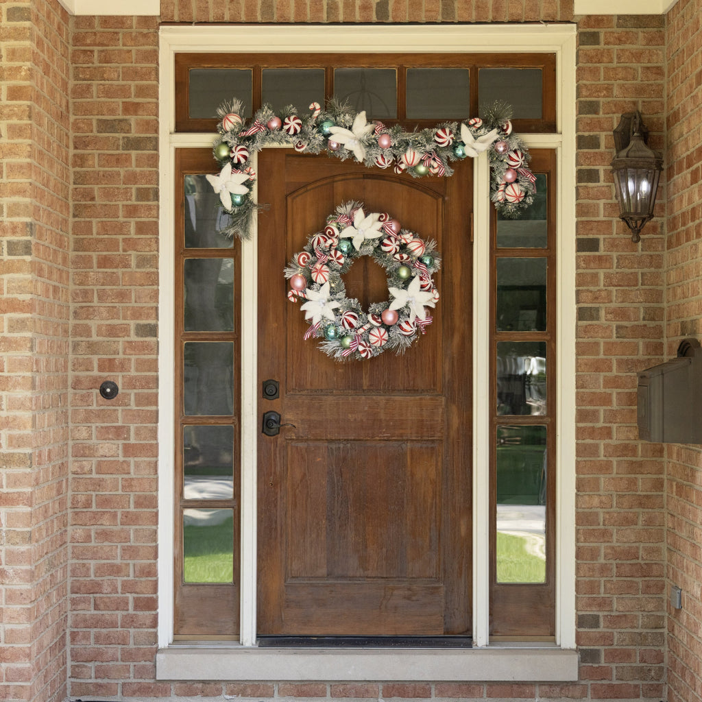 Clovi Brad Schmidt Hard Candy Holiday Garland, Christmas, 6’, LED Lights