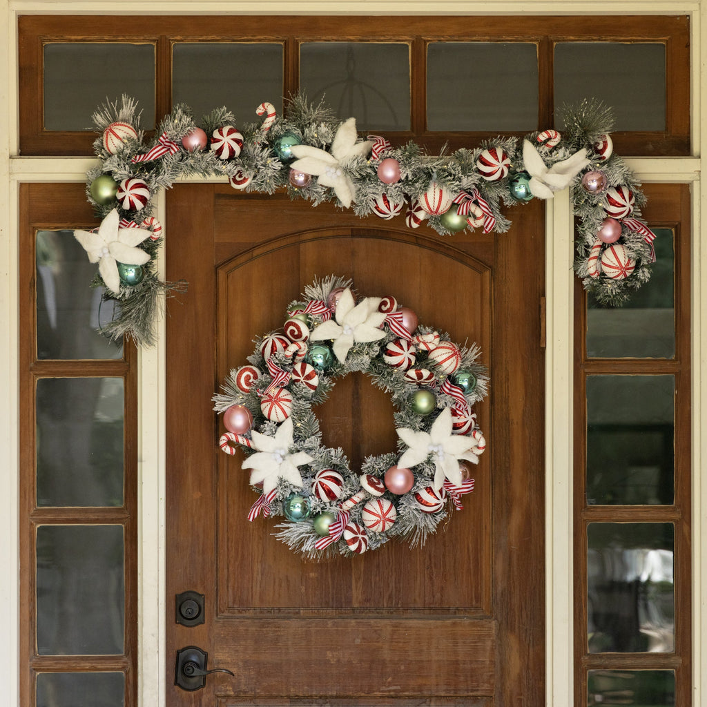 Clovi Brad Schmidt Hard Candy Holiday Garland, Christmas, 6’, LED Lights
