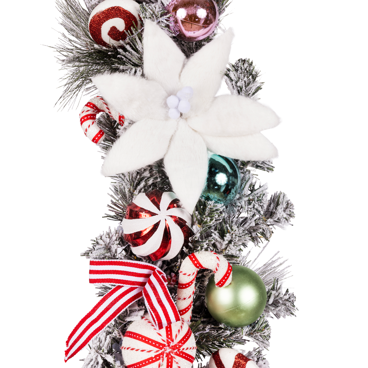 Clovi Brad Schmidt Hard Candy Holiday Garland, Christmas, 6’, LED Lights