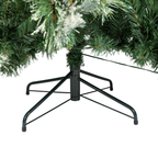 Clovi 7.5FT Lighted Snowfall Scotch Pine Tree, 500 Lights, No-Shed Flocking