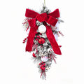 Clovi Brad Schmidt Peppermint Parlor Christmas Teardrop Swag Wreath- 30”