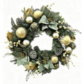 Clovi Brad Schmidt Gilded Woodland Holiday Wreath- Christmas, 26", Lights